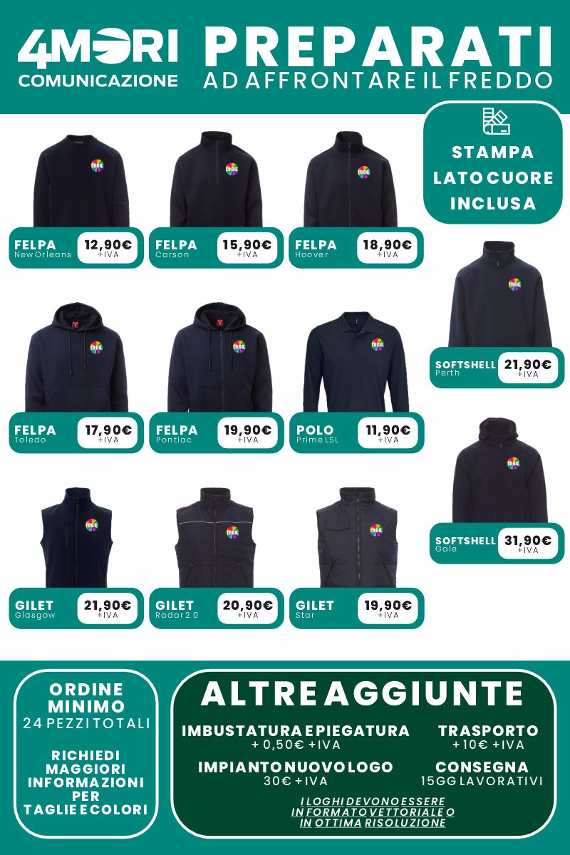 Locandina Promo Inverno con stampa lato cuore inclusa